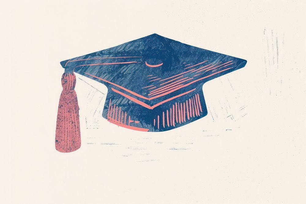 Graduation drawing paper art.