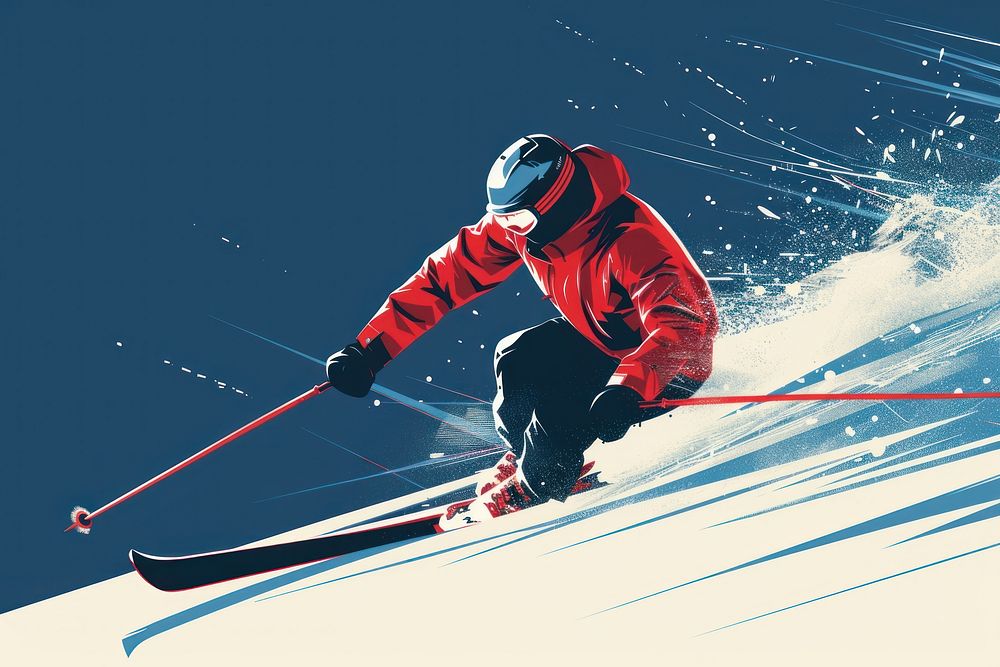 Skiing recreation outdoors nature.