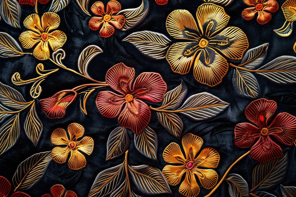 Batik flower pattern accessories accessory graphics.