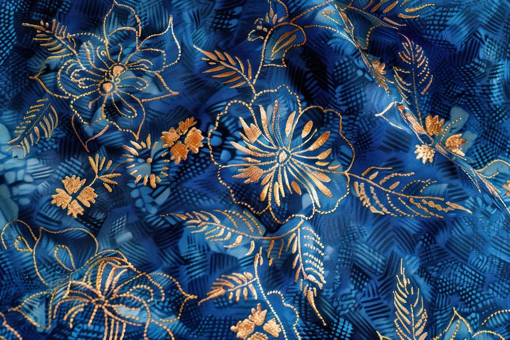 Batik pattern blue.