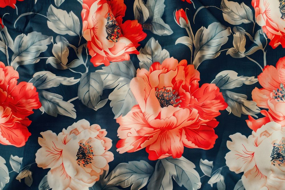 Batik peony pattern clothing geranium graphics.