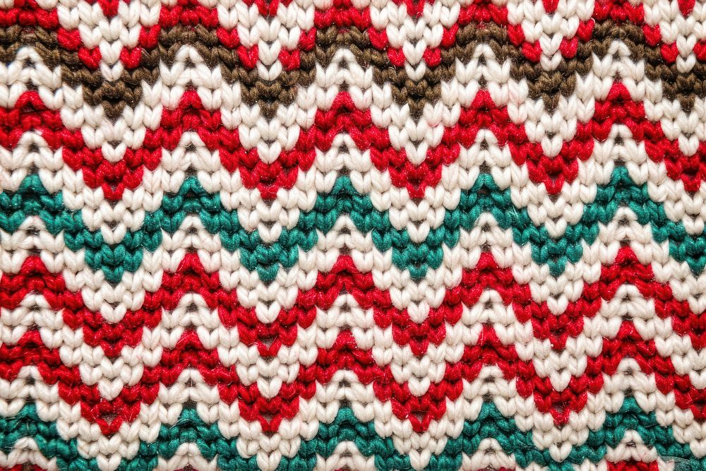 Christmas chevron pattern clothing knitting apparel.