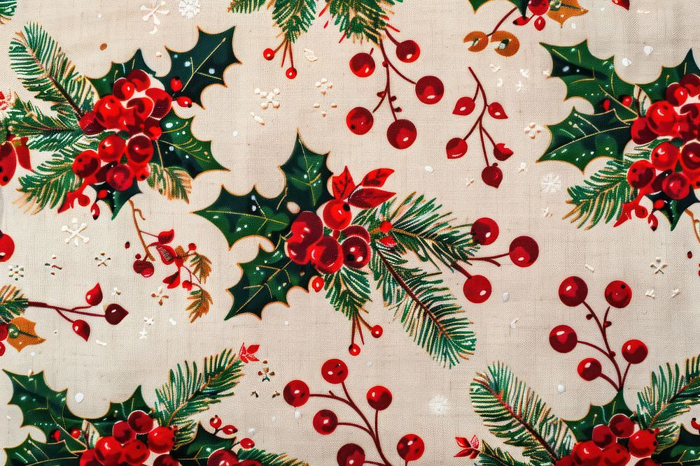 Christmas pattern embroidery graphics produce.