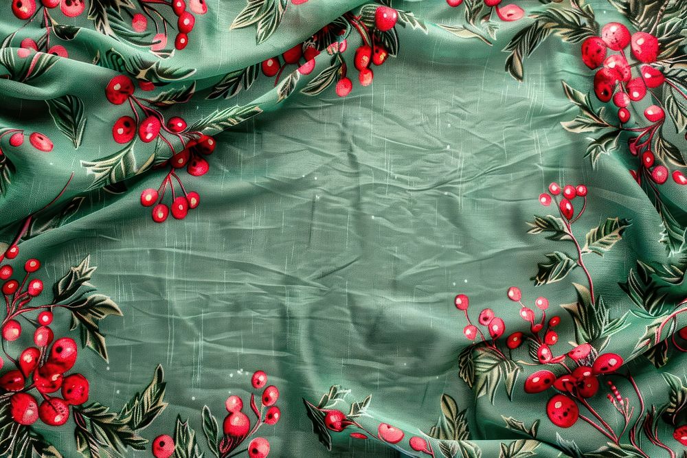 Christmas pattern velvet silk.