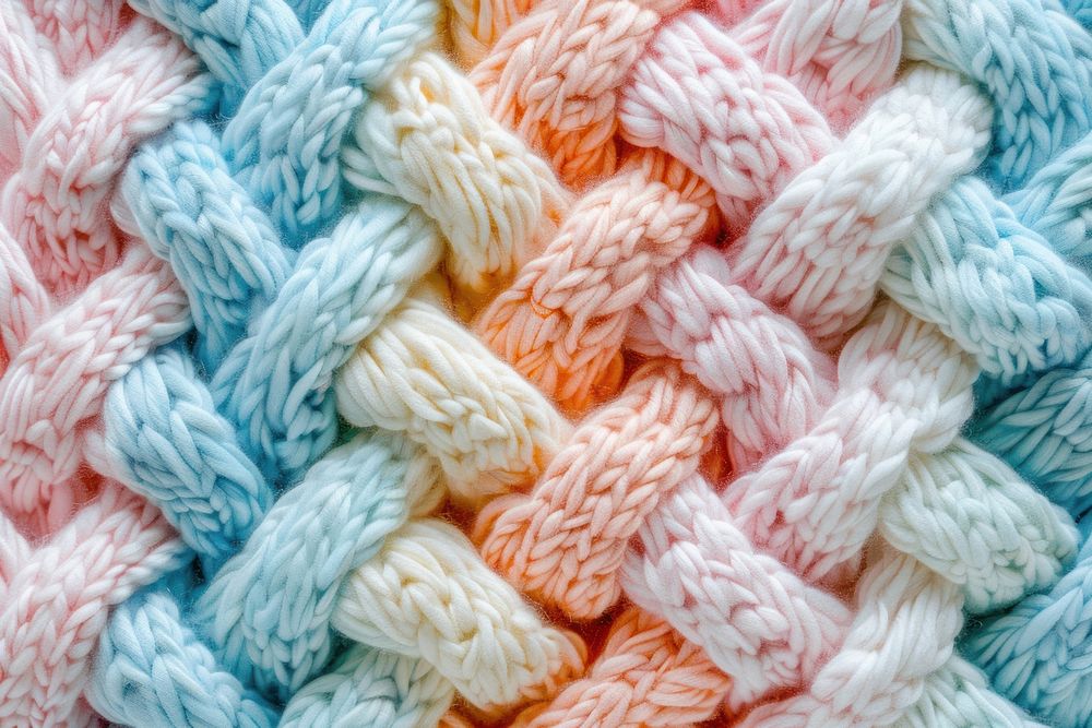 Cute pastel pattern knitting person human.