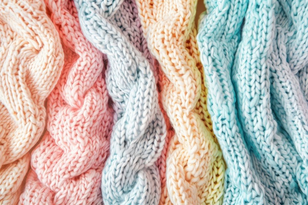 Cute pastel pattern clothing knitwear knitting.