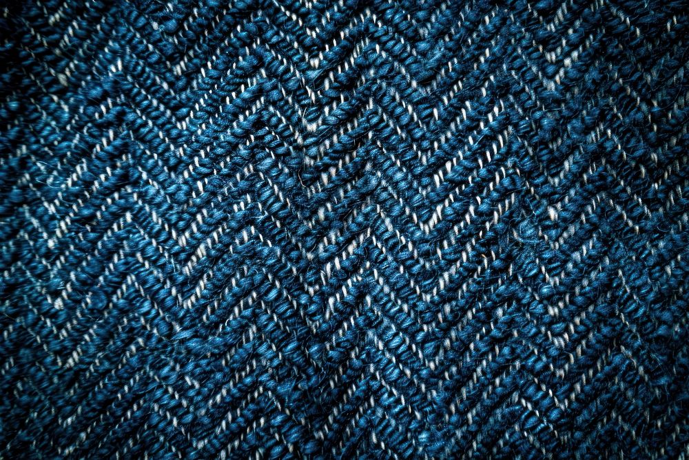 Deep blue chebron pattern texture clothing knitwear.