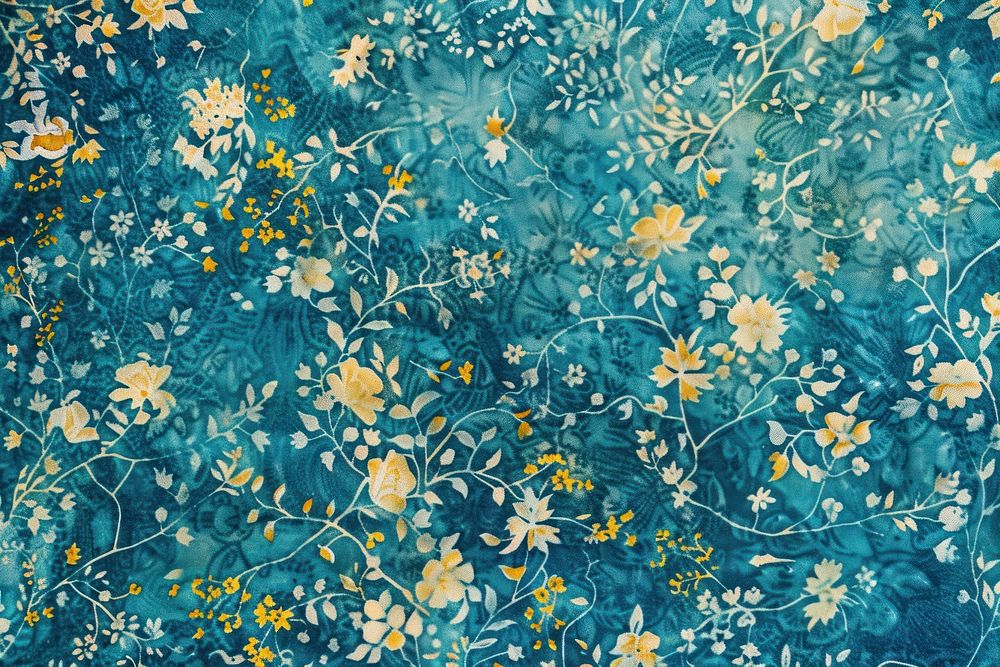 Jasmine batik pattern texture rug art.