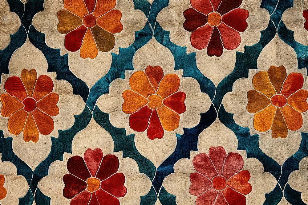 Moroccan flower pattern accessories patchwork accessory.