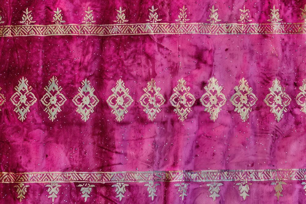 Moroccan pattern velvet embroidery purple.
