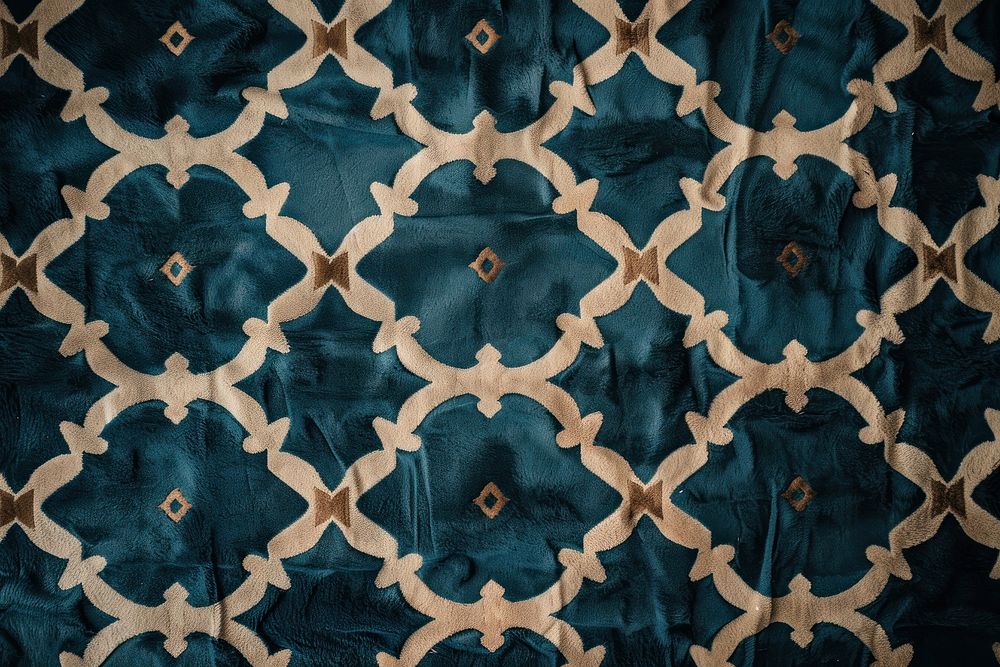 Moroccan pattern texture velvet person.