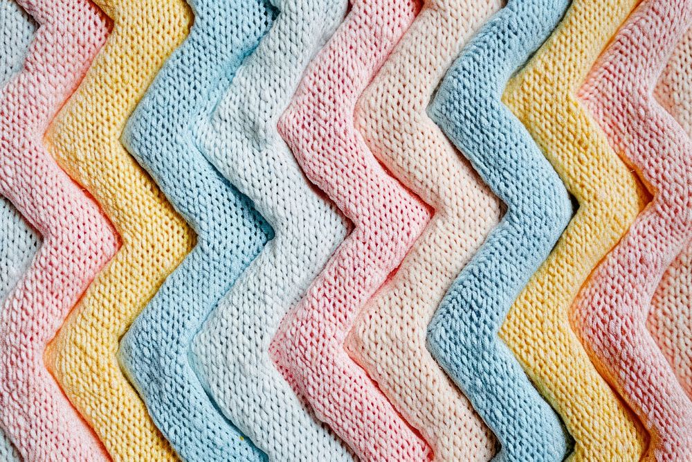 Pastel geometric pattern clothing knitwear knitting.