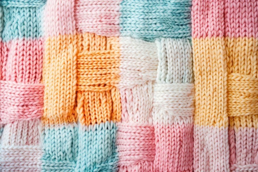 Pastel geometric pattern clothing knitwear knitting.