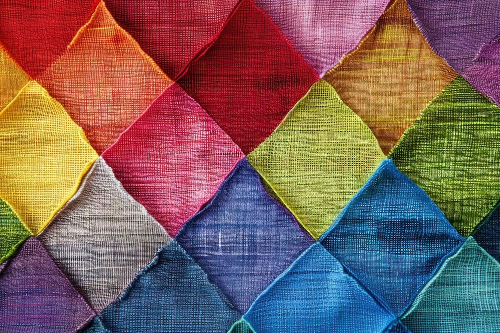 Rainbow traingle pattern texture accessories patchwork.