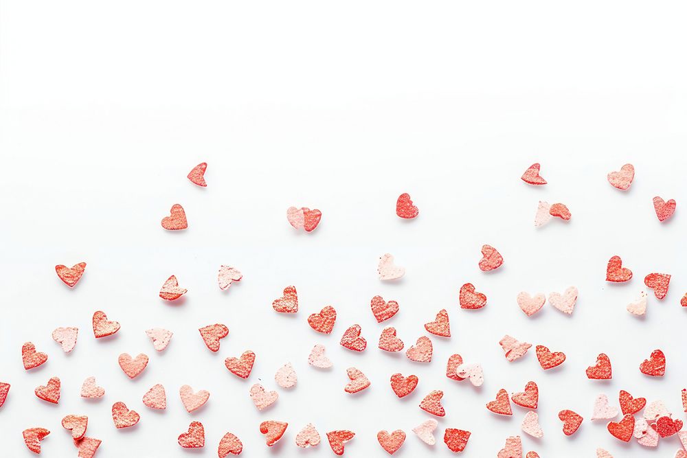 Heart shape-biscuit confetti border accessories accessory gemstone.