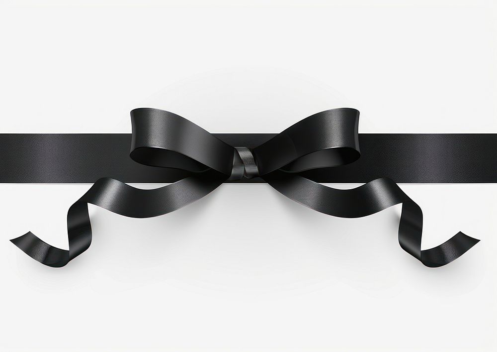 Black gradient vector Ribbon accessories accessory appliance.