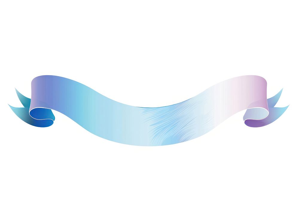 Blu gradient vector Ribbon graphics logo text.