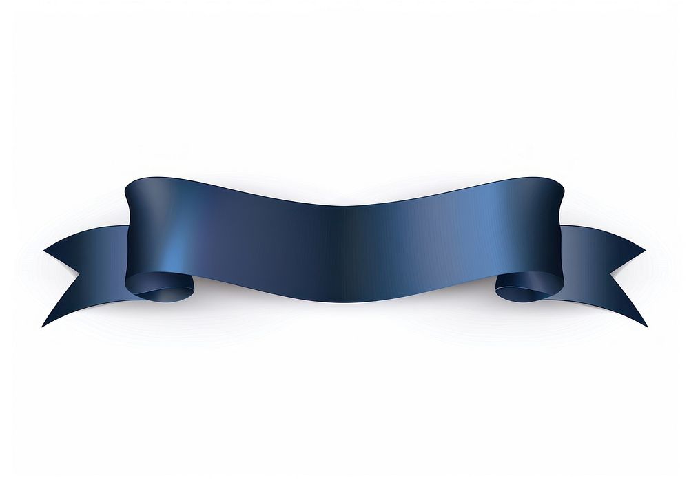 Dark blue gradient vector Ribbon accessories accessory document.