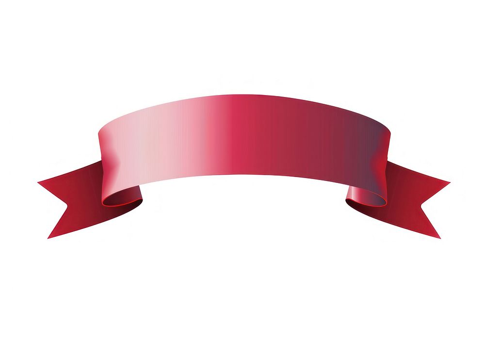Red gradient vector Ribbon furniture text crib.