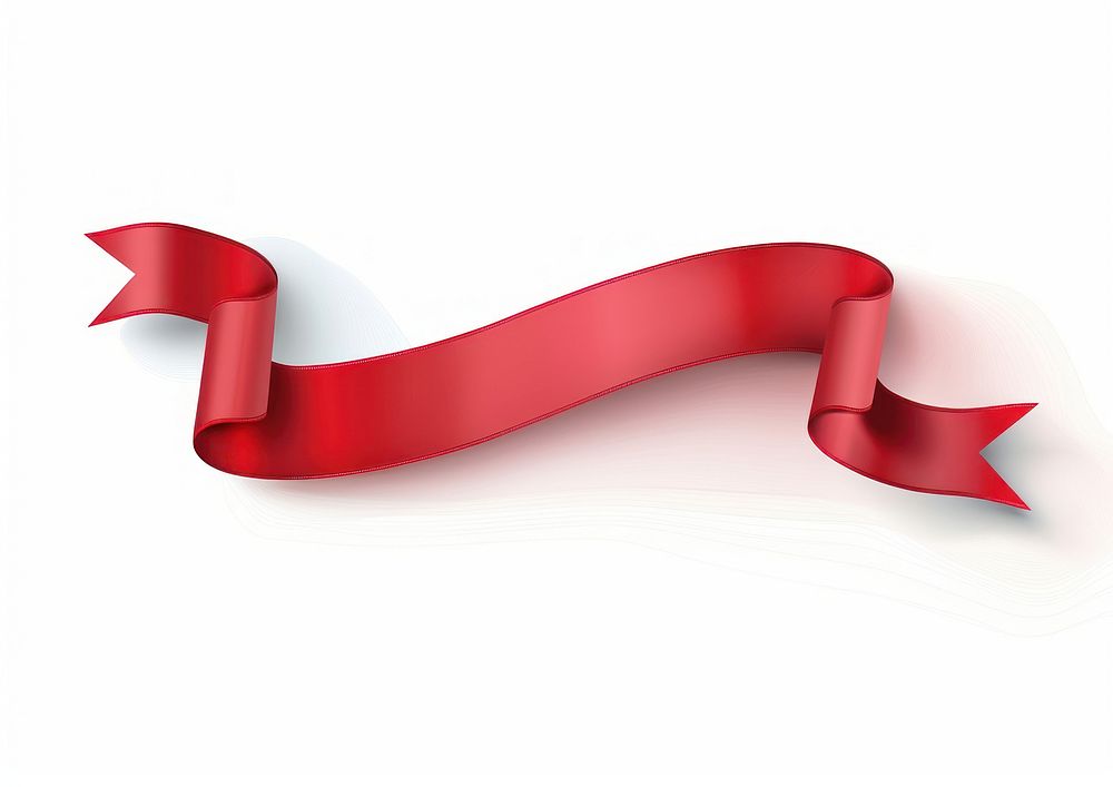 Spiral red line gradient vector Ribbon accessories accessory symbol.