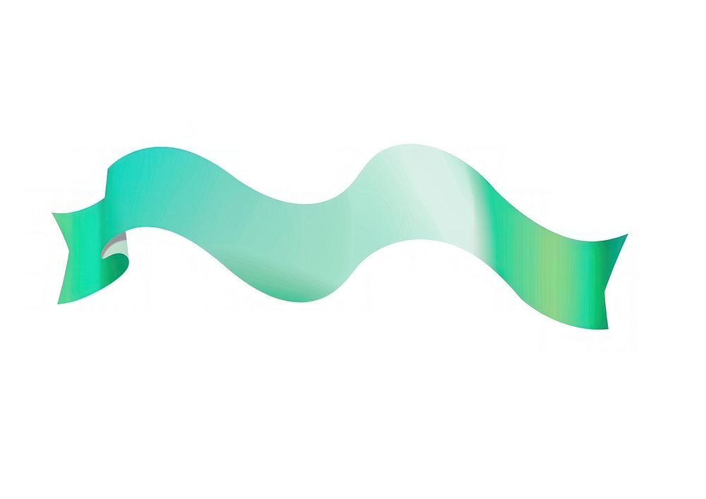 Spiral green line gradient vector Ribbon animal symbol shark.
