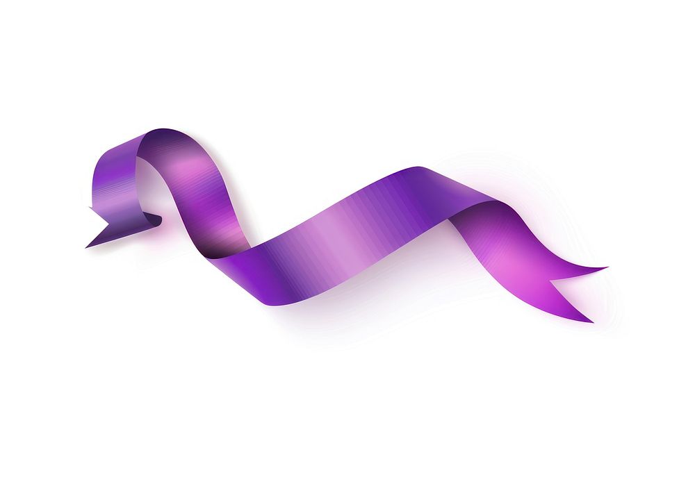 Spiral purple line gradient vector Ribbon paper art smoke pipe.