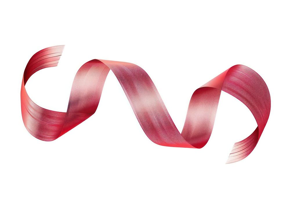 Spiral red line gradient vector Ribbon accessories accessory paper.