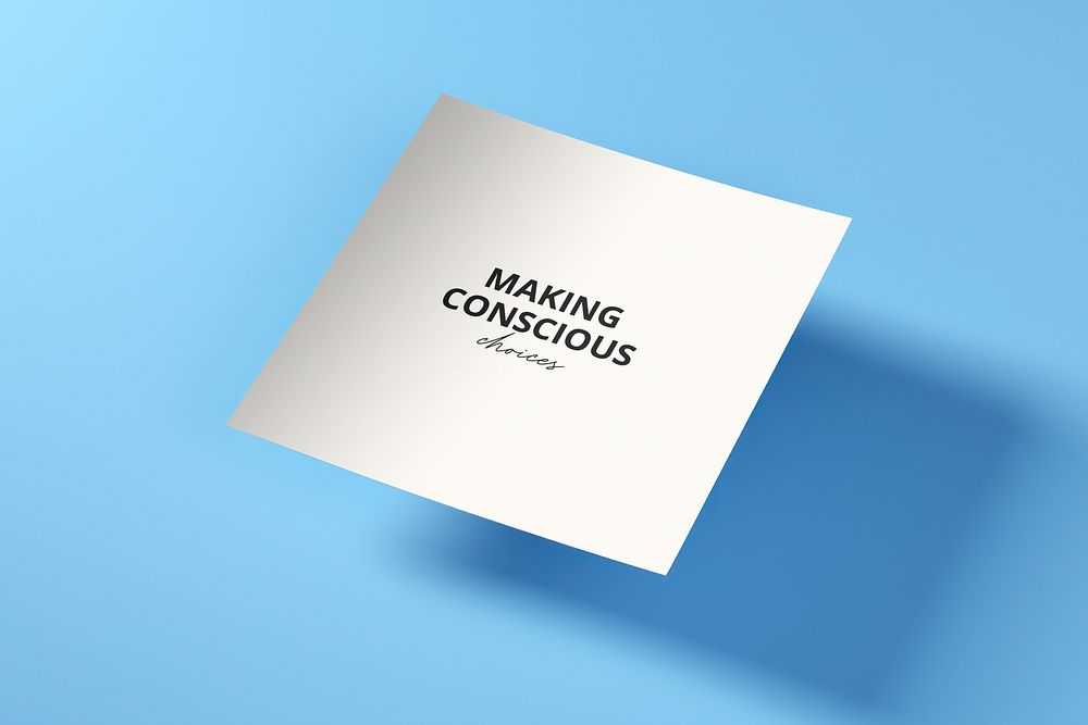 Making conscious decisions flyer