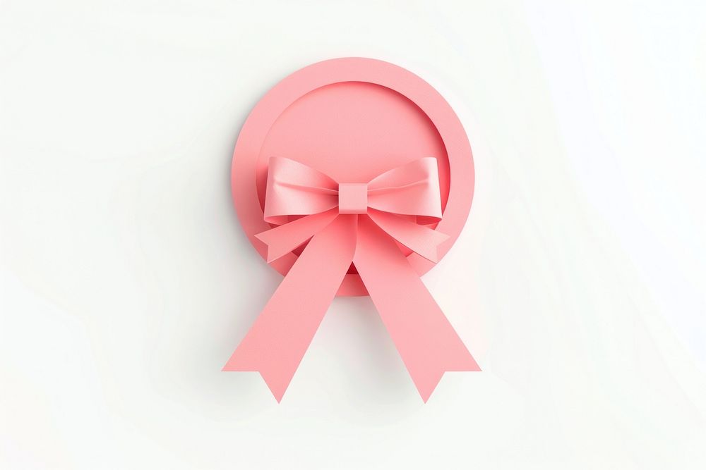 Pink ribbon award badge icon accessories accessory toy.