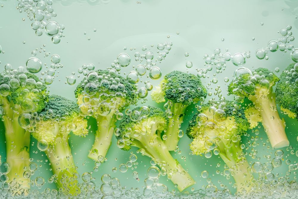 Broccoli vegetable oil bubble produce dessert wedding.