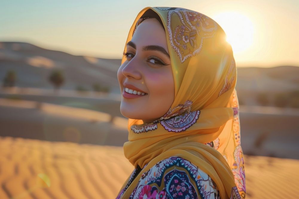 Middle East joyful woman photo photography outdoors.