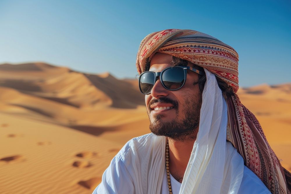 Middle East joyful man accessories accessory necklace.