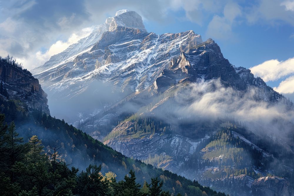Rocky Mountain peaks mountain landscape outdoors.
