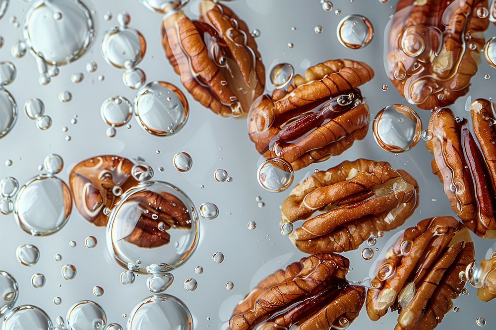 Pecans oil bubble accessories vegetable accessory.