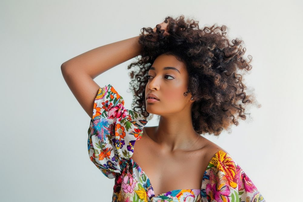 Afro-Latina young lady photo head photography.