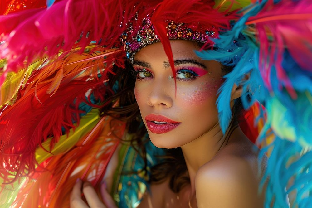 The Latina Brazilian woman carnival photo photography.