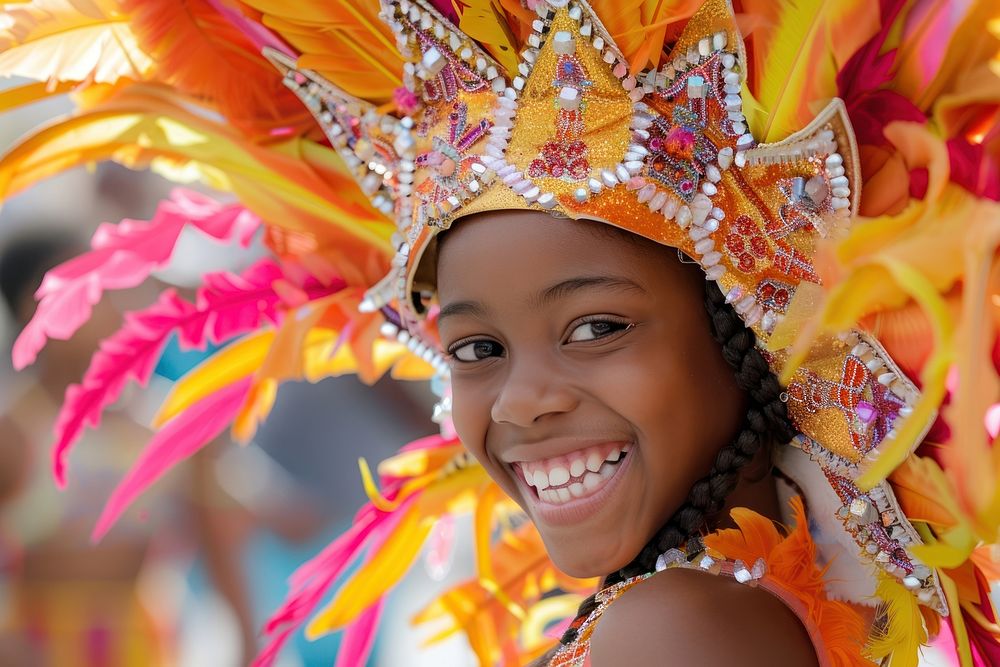 Latina Caribbean girl carnival wedding female.