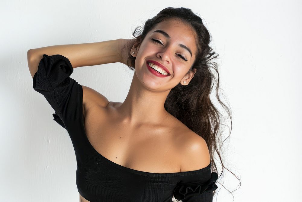The Latina Colombian woman smile photo photography.