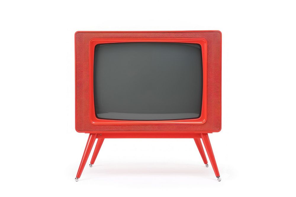 Retro Cherry Red TV electronics television hardware.