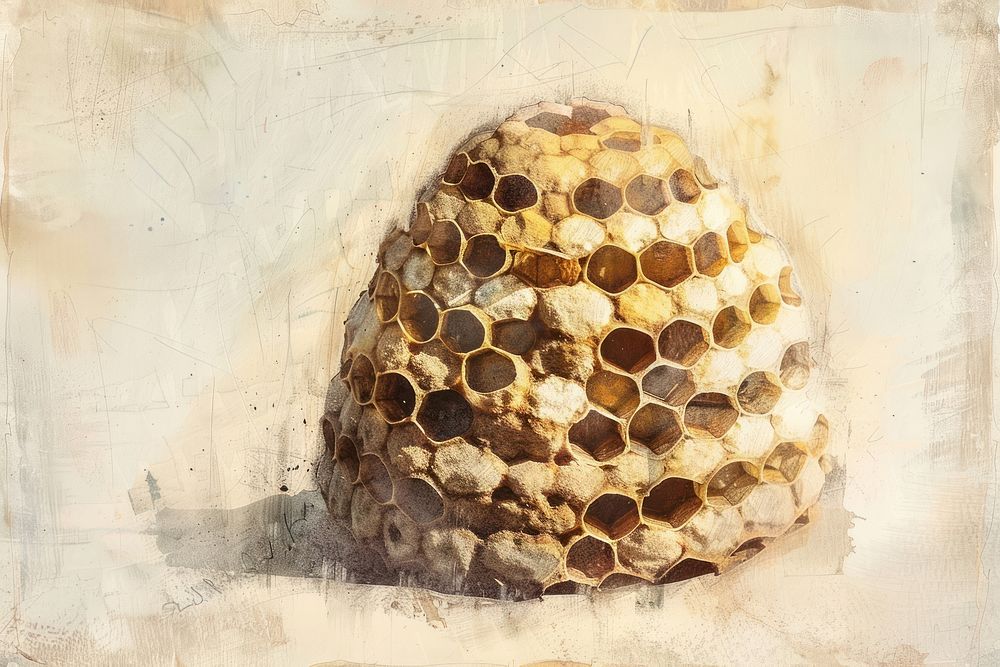 Beehive invertebrate honeycomb andrena.