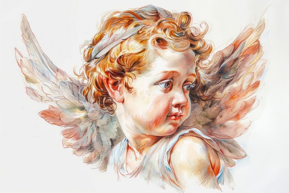 Cherubim painting photography illustrated.