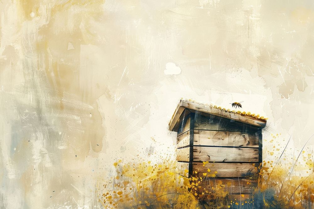 Honey bee hive architecture invertebrate countryside.