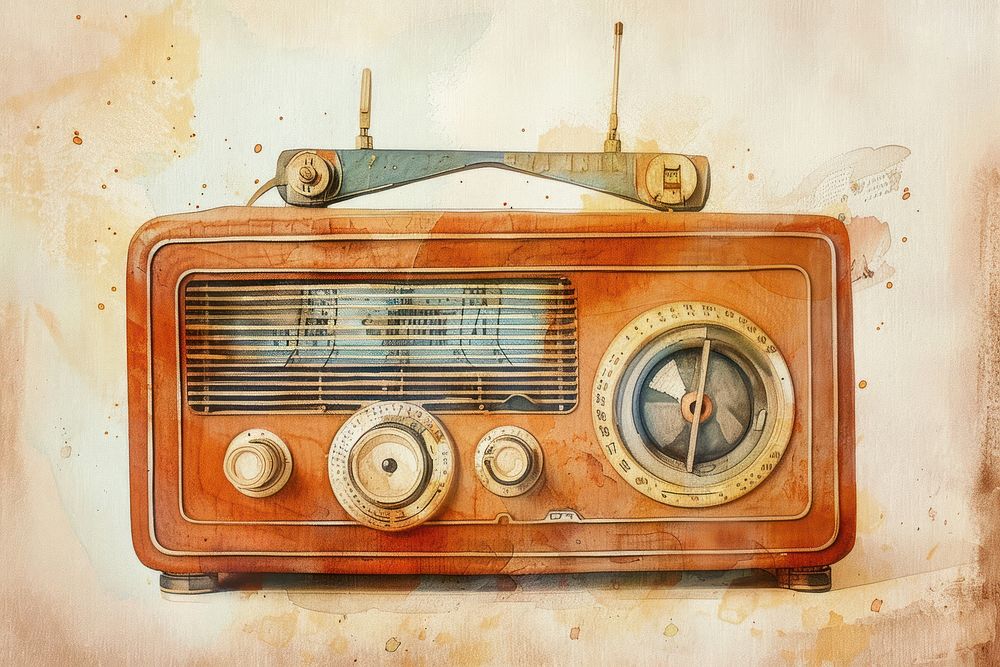 Vintage radio electronics.