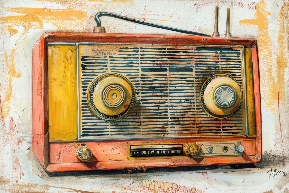Vintage radio electronics.