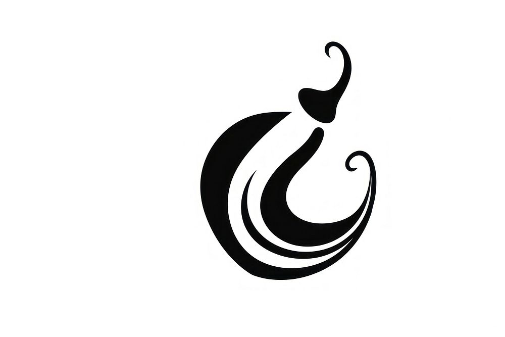 Chilli logo stencil symbol.