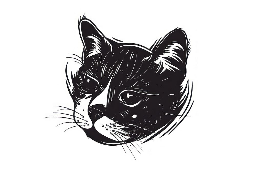 Pet illustrated drawing stencil.