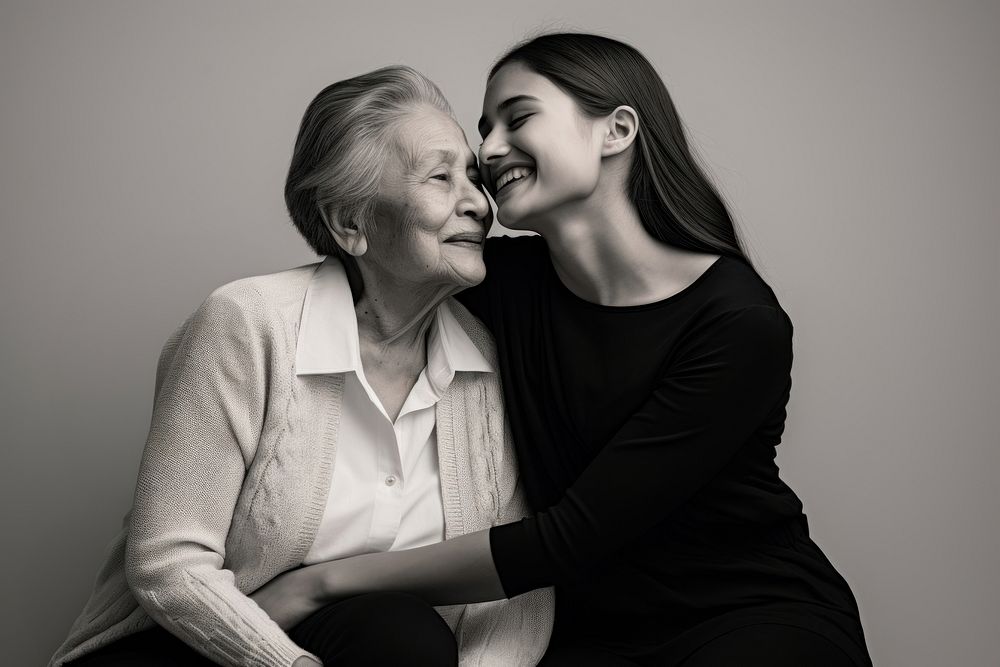 Mother and grandmother photo smile photography.