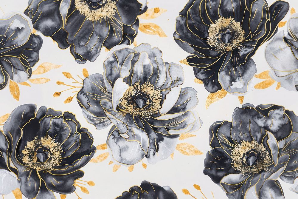 Peony pattern painting porcelain graphics.