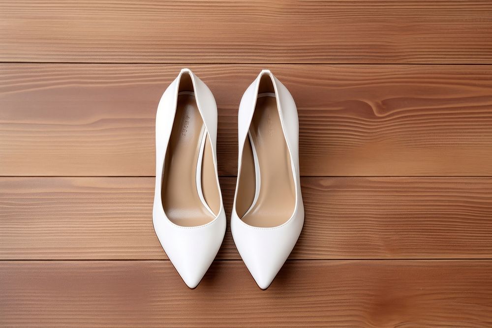 White high heels Mockup apparel clothing footwear.