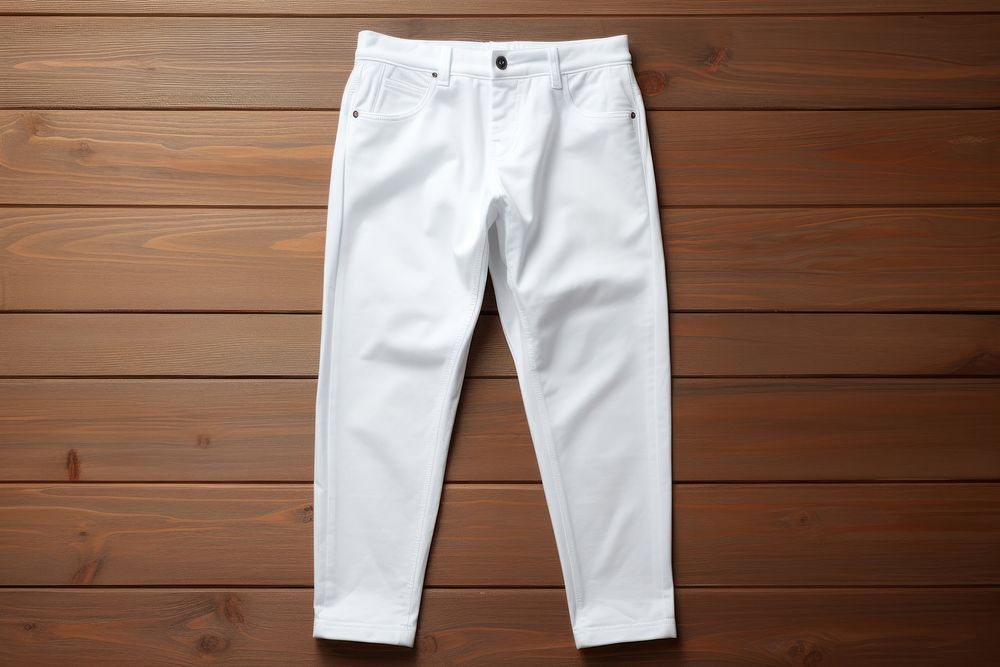 White pants Mockup apparel clothing pajamas.